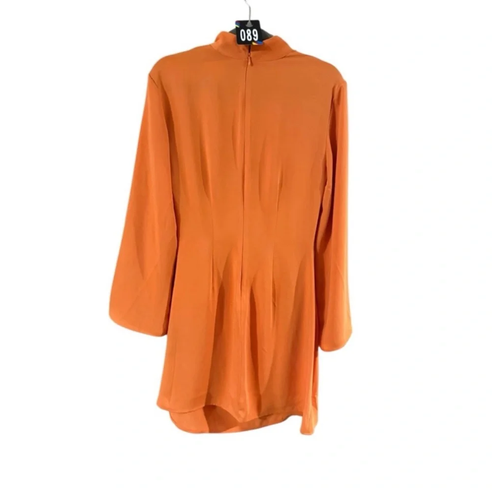 H&M Bold Orange Long Sleeve Dress